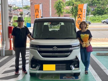 M様　スペーシアカスタム　ご納車おめでとうございます！！